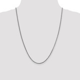 14K White Gold 24 inch 1.5mm Franco with Lobster Clasp Chain