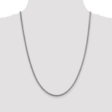 14K White Gold 24 inch 2.3mm Franco with Lobster Clasp Chain