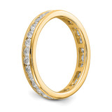 14k 1 carat Lab Grown Diamond VS/SI+ G+ Complete Channel Set Size 7 Eternity Band