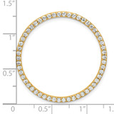 14k 1 carat Lab Grown Diamond VS/SI+ G+ Complete Circle Chain Slide Pendant - PM-8EFE70A0-2842