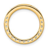 14k 1 carat Lab Grown Diamond VS/SI+ G+ Complete Circle Chain Slide Pendant - PM-B4E43157-3657