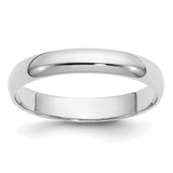 14k White Gold 2mm Half-Round Wedding Band Size 6