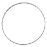 14k White Gold 2mm Solid Polished Half-Round Slip-On Round Bangle Bracelet