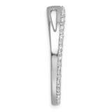 14k White Gold 3 carat Lab Grown Diamond VS/SI+ G+ Complete Circle Chain Slide Pendant - PM-BC49CB0F-1241