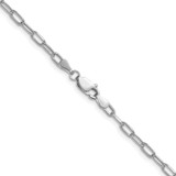 14k White Gold 3.0mm Semi-Solid Beveled Paperclip Chain - BC-08A5D555-9178