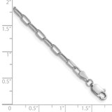 14k White Gold 3.0mm Semi-Solid Beveled Paperclip Chain - BC-5A63AB54-5229