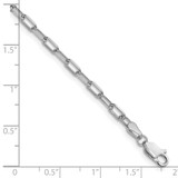 14k White Gold 3.0mm Solid Beveled Paperclip Chain - PE-7806FB6B-3708