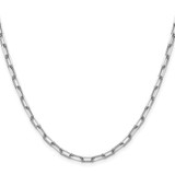 14k White Gold 3.5mm Solid Beveled Paperclip Chain - PE-A7B052F6-2608