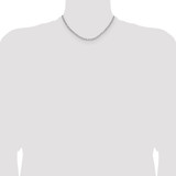 14k White Gold 3.7mm Semi-Solid Beveled Paperclip Chain - BC-1F9EF5E2-6287