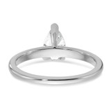 14k White Gold 3/4 carat Certified Lab Grown Diamond VS+ F+ Pear Solitare Complete Engagement Ring