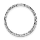 14k White Gold 3/4 carat Lab Grown Diamond VS/SI+ G+ Circle Chain Slide Pendant - PM-872FABDA-8322