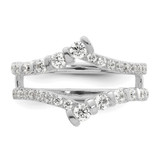 14k White Gold 3/4 carat Lab Grown Diamond VS/SI+ G+ Complete Ring Guard - RM-F43F0167-8110