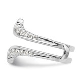 14k White Gold 3/4 carat Lab Grown Diamond VS/SI+ G+ Complete Ring Guard - RM-FB6191AF-5879