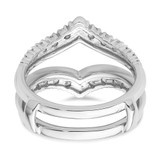 14k White Gold 3/4 carat Lab Grown Diamond VS/SI+ G+ Complete Ring Guard - RM-FB6191AF-5879