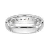 14k White Gold 3/4 carat Lab Grown Diamond VS/SI+ G+ Eleven Stone Complete Channel Set Band