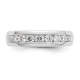 14k White Gold 3/4 carat Lab Grown Diamond VS/SI+ G+ Nine Stone Complete Fashion band - RM-DA8D5589-6961