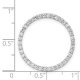14k White Gold 3/4ct. Diamond Circle Chain Slide - PM-C9BAB086-2189