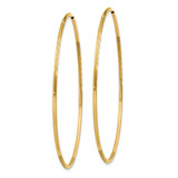 14k 1.25mm Diamond-cut Endless Hoop Earring - XY-67FDBB6E-8178