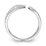 14k White Gold 3/8 carat Lab Grown Diamond VS/SI+ G+ Complete Fashion Ring