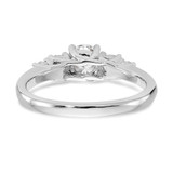 14k White Gold 3/8 carat Lab Grown Diamond VS/SI+ G+ Complete Wedding Band - RM-2039C52E-7149