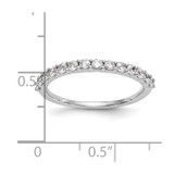 14k White Gold 3/8 carat Lab Grown Diamond VS/SI+ G+ Complete Wedding Band - RM-2039C52E-7149