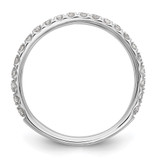 14k White Gold 3/8 carat Lab Grown Diamond VS/SI+ G+ Complete Wedding Band - RM-9591C5A5-4126