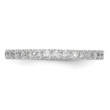 14k White Gold 3/8 carat Lab Grown Diamond VS/SI+ G+ Complete Wedding Band - RM-9591C5A5-4126