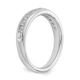 14k White Gold 3/8 carat Lab Grown Diamond VS/SI+ G+ Eleven Stone Complete Channel Set Band