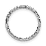 14k White Gold 3/8ct. Diamond Circle Chain Slide - PM-8701E56D-4490