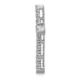 14k White Gold 3/8ct. Diamond Cross Chain Slide - PM-EF1ED12E-8036