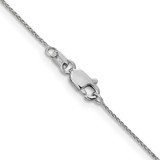 14K White Gold 30 inch .85mm Diamond-cut Spiga with Lobster Clasp Chain - PE-F261D4DF-6988