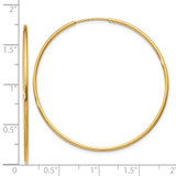 14k 1.25mm Endless Hoop Earring - XY-46AB13D1-7547