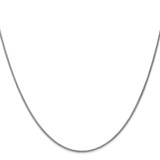 14K White Gold 30 inch 1.25mm Spiga with Lobster Clasp Chain