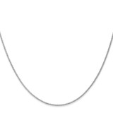 14K White Gold 30 inch 1.2mm Parisian Wheat with Lobster Clasp Chain