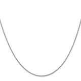 14K White Gold 30 inch 1.4mm Round Snake Lobster Clasp Chain