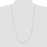 14K White Gold 30 inch 1mm Parisian Wheat with Lobster Clasp Chain