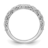14k White Gold 3mm Filigree Wedding Band - Y3-A0AE3AF1-5170