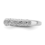 14k White Gold 3mm Filigree Wedding Band - Y3-A0AE3AF1-5170
