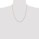 14K 1.35mm Carded Cable Rope Chain