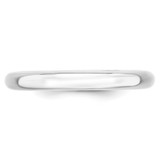 14k White Gold 3mm Standard Weight Comfort Fit Wedding Band Size 5