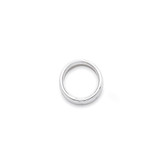 14k White Gold 3mm Standard Weight Comfort Fit Wedding Band Size 6.5