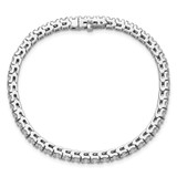14k White Gold 4 5/8 carat Lab Grown Diamond VS/SI+ G+ Round Tennis Bracelet