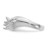 14k White Gold 4 Stone Family Ring Mounting