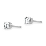14k White Gold 4mm Cubic Zirconia Earrings - XE-33BF41EE-1385
