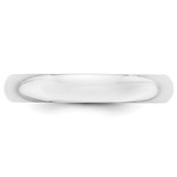 14k White Gold 4mm Half-Round Wedding Band Size 11