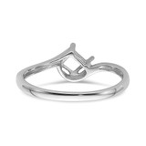 14k White Gold 4mm Princess Gemstone Ring Mounting - Y4-FF2D8988-1247