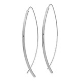 14k 1.75mm Square Tube White Gold Wire Threader Earrings - TF-0077D3C0-7906