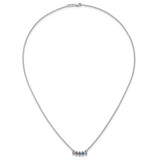 14k White Gold 5 Birthstone Mother's Necklace Mounting