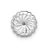 14k White Gold 5 carat Lab Grown Diamond VS/SI+ G+ Complete Oval Four Prong Stud Earrings