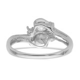 14k White Gold 5.5mm Pearl & Diamond Ring Mounting - Y4-13EED971-6952